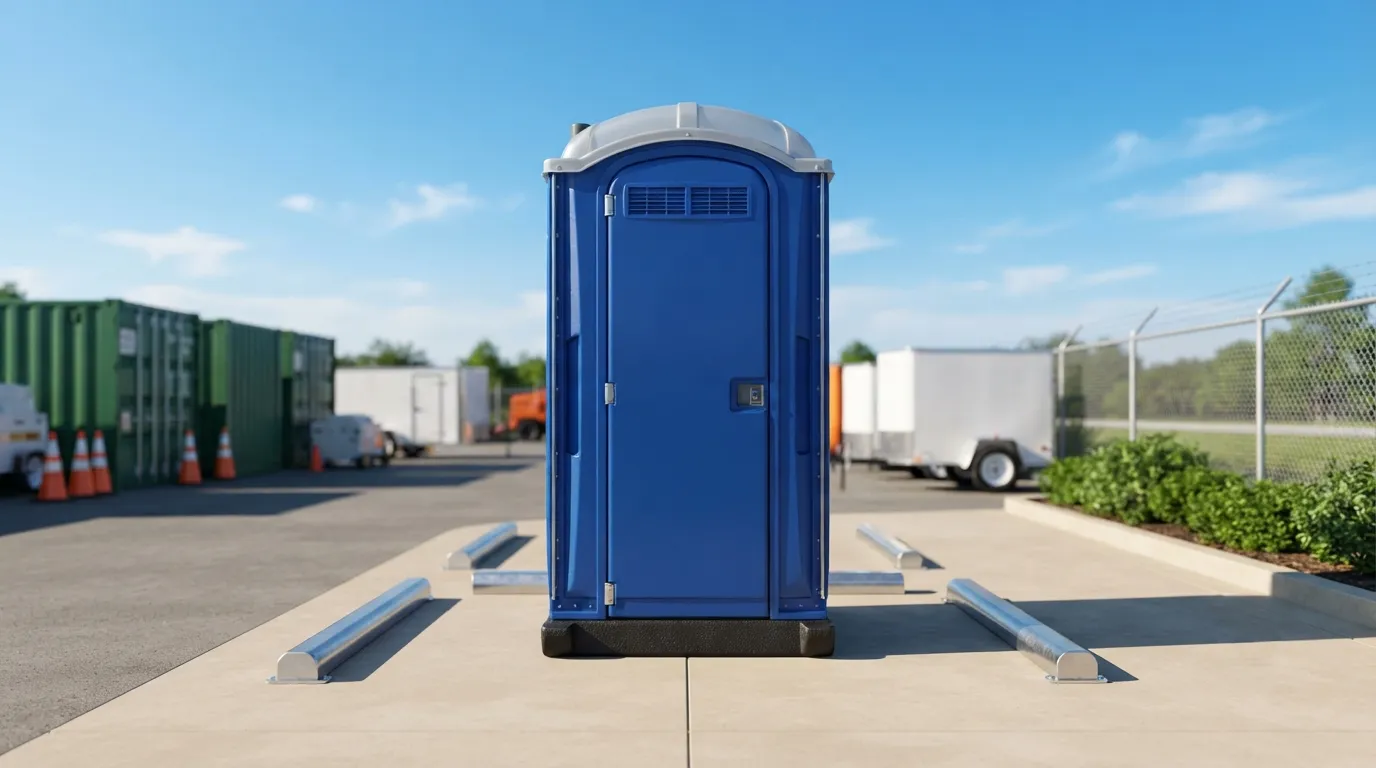 Portable restroom units ready for delivery in Escondido, CA